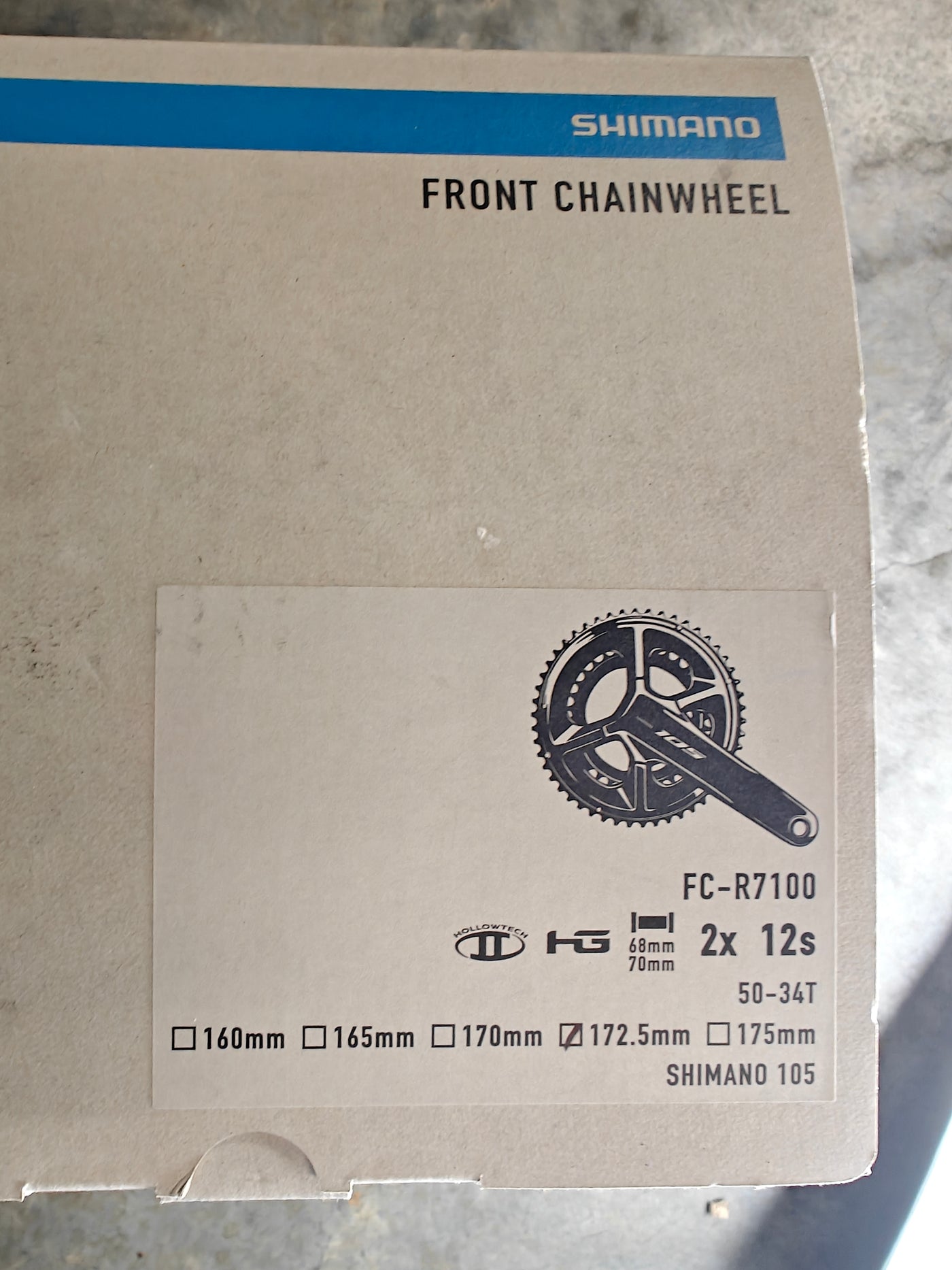 Shimano 105 2X12 crankset